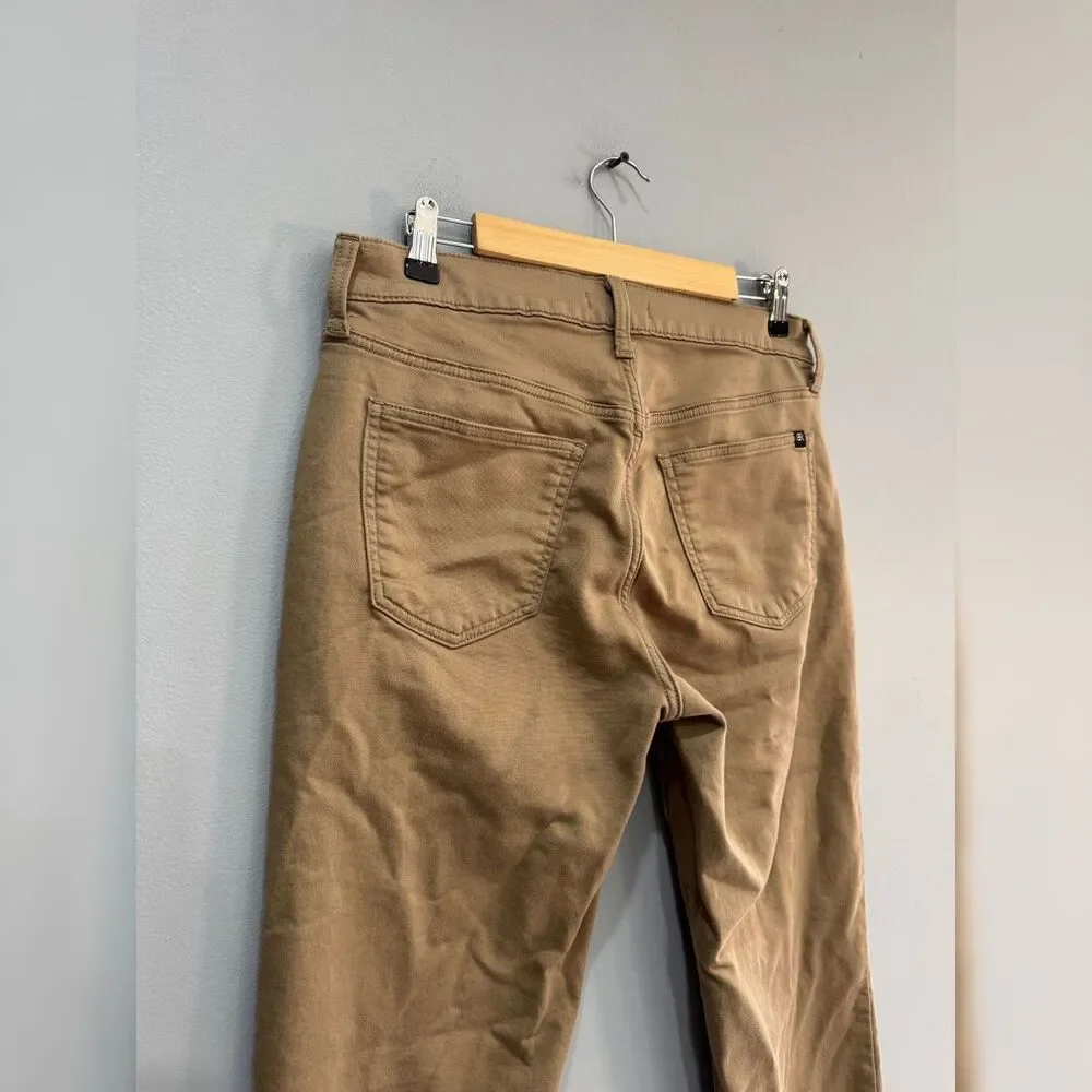 Men's Tan Banana Republic Cotton Stretch Pants Size 32x32 EUC